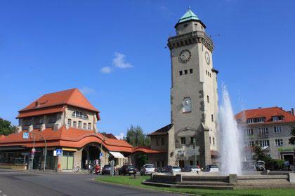 Frohnau Center - S-Bahn Station and Casino Tower