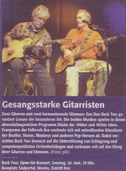 Open air Konzert Wormser Dom