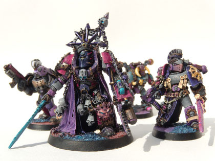 sorcier deslaanesh en armure terminator