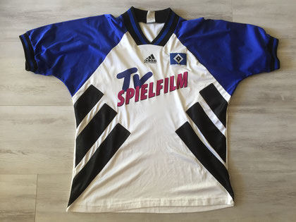 HSV 1994/95 Home1 matchshirt Version L (Autogramme vom Team 2003)