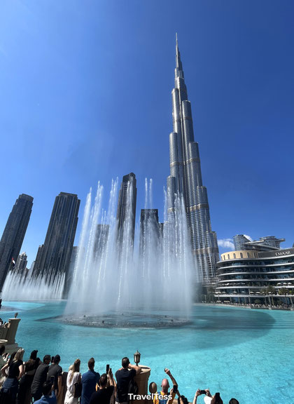 Fonteinshow bij de Burj Khalifa