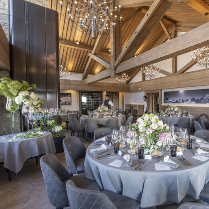 Décors de table pour un mariage à Méribel- Floral by S à Courchevel Moriond