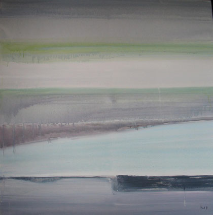 Paysage zen I - acrylique sur toile - 80 X 80 - 2012