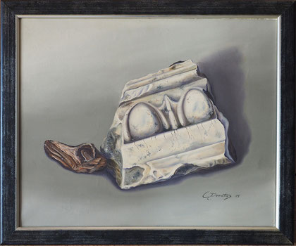 Artefakt, Öl auf Leinwand, Christa Donatius 1997