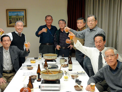 ＜写真９＞大阪備後町クラブでの忘年会