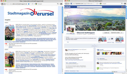 Oberursel Stadtmagazin OSM – Website und Facebookseite
