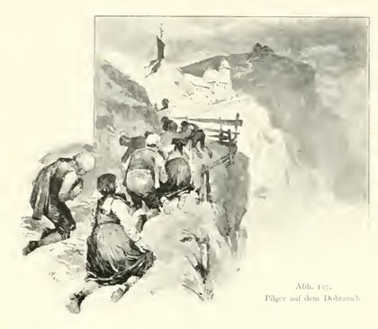 Pilger auf dem Dobratsch im Jahr 1896