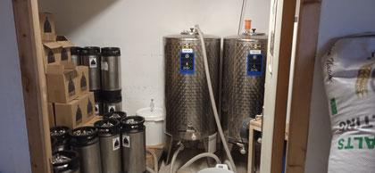 vue sur la chambre de fermentation, maintenue à température constante.
