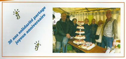Une photo parue dans le bulletin municipal de Villeneuve-le-Comte, à l'occasion des 30 ans de l'association