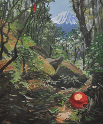 樹海, 2015, 727×606mm, Oil on canvas