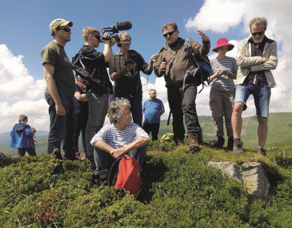 Eine internationale Delegation besucht das Swydowets-Massiv