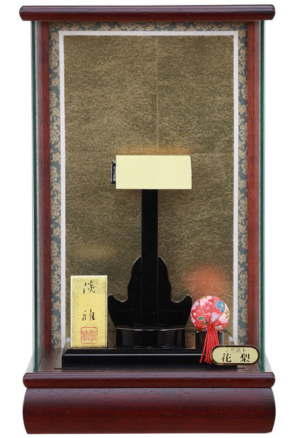 羽子板ケース 花梨 弥生 8号 四角（1112-08-342） - 伽楠（かなん）