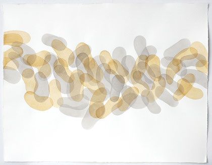 Überlagerung Nr. 28, 2012 I Tusche auf Bütten I 50 x 65 cm