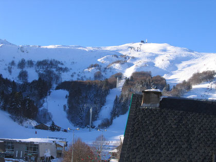 Vue sur les pistes du balcon