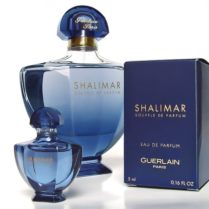 2014 - SHALIMAR SOUFFLE DE PARFUM : EAU DE PARFUM : FLACON VAPORISATEUR DE 100 ML ET SA MINIATURE