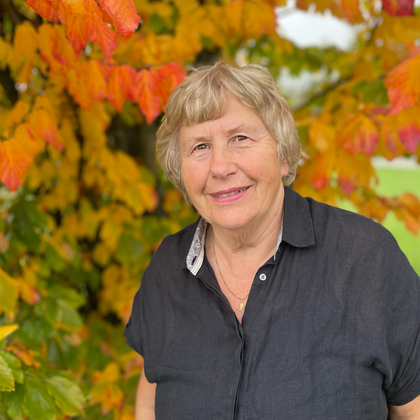 Margrith Egger, Inhaberin, Seele des Blumenladens, immer im Einsatz