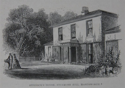 Sycamore Hill from Samuel Smiles 1865 'Lives of Boulton and Watt' a work now out-of-copyright.  Image from Grace's Guide website. 