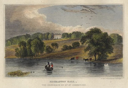 Edgbaston Hall 1829. My thanks to Steve Bartrick, Ancestry Images fo rpermssion to use this image - see Acknowledgements for a direct link to that site.