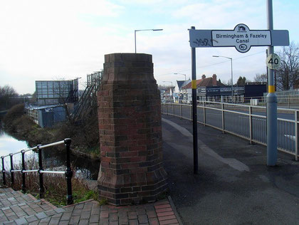 Butlers Bridge. The shops in the background stand on the site of Butlers Bridge hamlet.