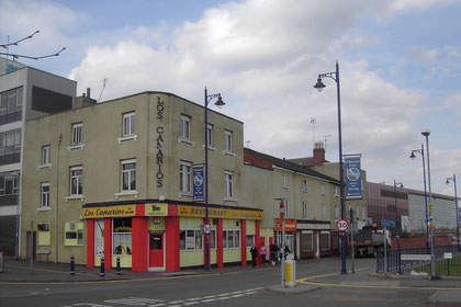 Listed buildings along Bartholomew Row, since demolished