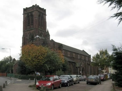 Bishop Latimer Church © Peter Whatley licensed for reuse under Creative Commons Licence Attribution-Share Alike 2.0 Generic. Image from Geograph website OS reference SP0488. 