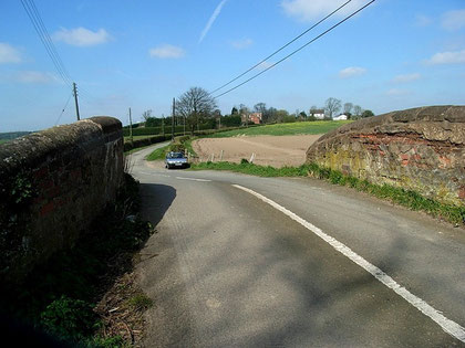 Wiggins Hill viewed from the bridge over the Birmingham & Fazeley Canal