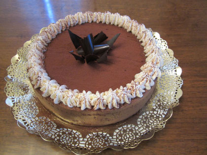 Tarta de mousse de chocolate