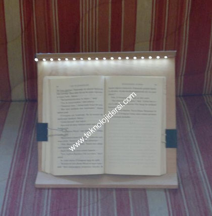 Led ışıklı kitap okuma lambası