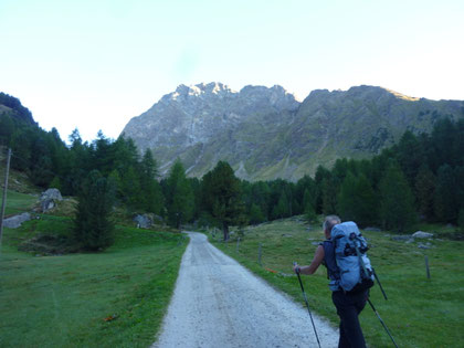Corn da Camp, SE-Grat, Südostgrat, Saoseo, Gratkletterei