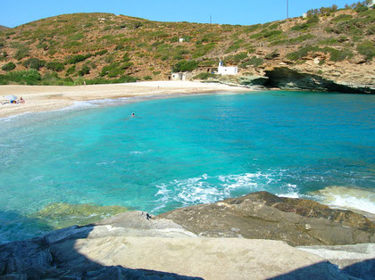 Uncontaminated clean sea in Naxos