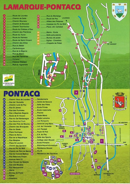 PLANS de LAMARQUE et PONTACQ Site officel MAIRIE de LAMARQUEPONTACQ
