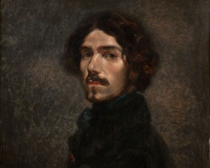 ꧁ Hippolyte-Charles Gaultron, Portrait de Delacroix, 1846 ꧂