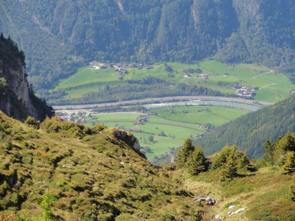 Talsicht von Seewli auf unser Haus