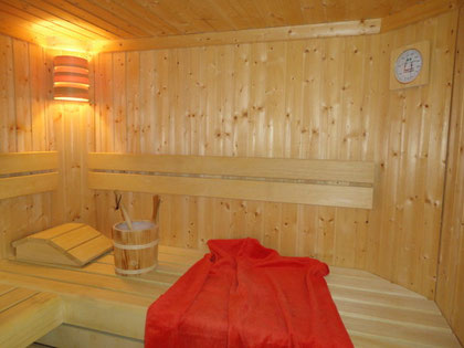 Gemütliche Stunden in der hauseigenen Sauna