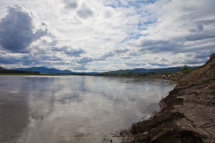 Der gerade mal ca. 90 Einwohner zählende Ort Eagle am Yukon River/Alaska, kurz nach der verheerenden Naturkatastrophe 2009!