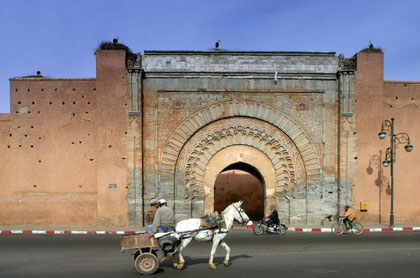 Das alte Stadttor von Marrakech, Bab Agnaou (1185-1190)