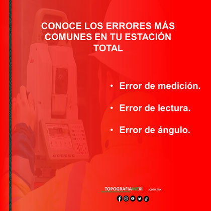 errores y como corregirlos de estacion total topografia