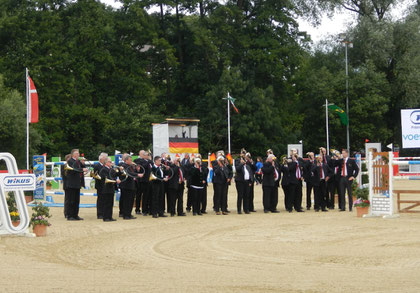 Unser Bläserkoprs beim CSI Spangenberg