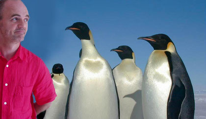 Steve Hartley with Penguins!