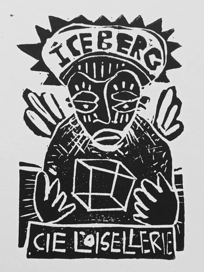 Linogravure Iceberg / Conte et Musique / Cie L'oisellerie