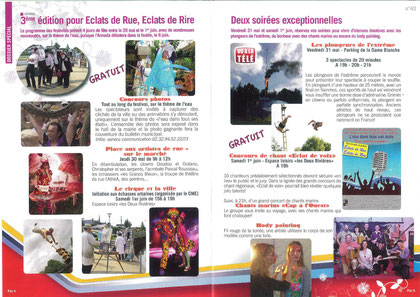 programme festival Eclats de Rue, Eclats de Rire Pavilly avec Chris' Music Production