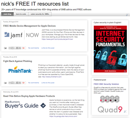 nick's IT resources blog