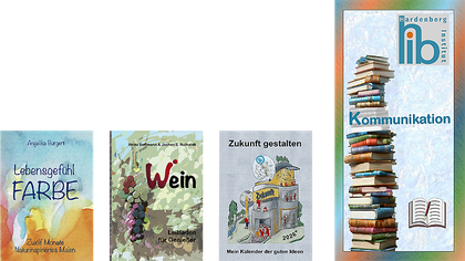 Booklets und Flyer zum Buchangebot des Hardenberg Instituts auf der LBM 2026