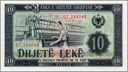 Albania, Moneda de Albania, leke de albania, papel moneda de Albania. 