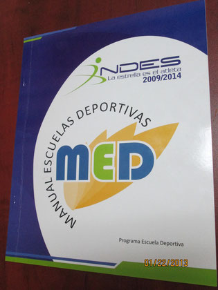 Manual recibido y entregado por INDES de utilidad para administrar la Escuela de Futbol