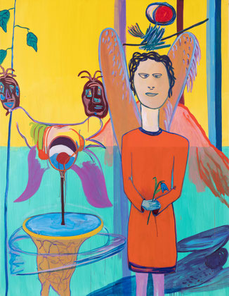 >the healing angel<, 2021, 190,5 x 145 cm, oil/canvas