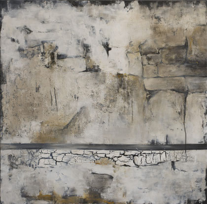 Mauerwerk, Acryl auf Leinwand, 100 cm x 100cm (Verkauft)