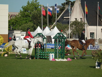 Bruno Guide de la non voyante Laetitia Bernard CSIO de la Baule