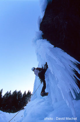 C. Ducroz sur la Cascade du Rouget, SIXT