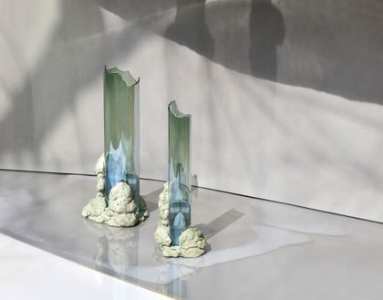 Catharsis Vases | Soft Sage Mineral Stone